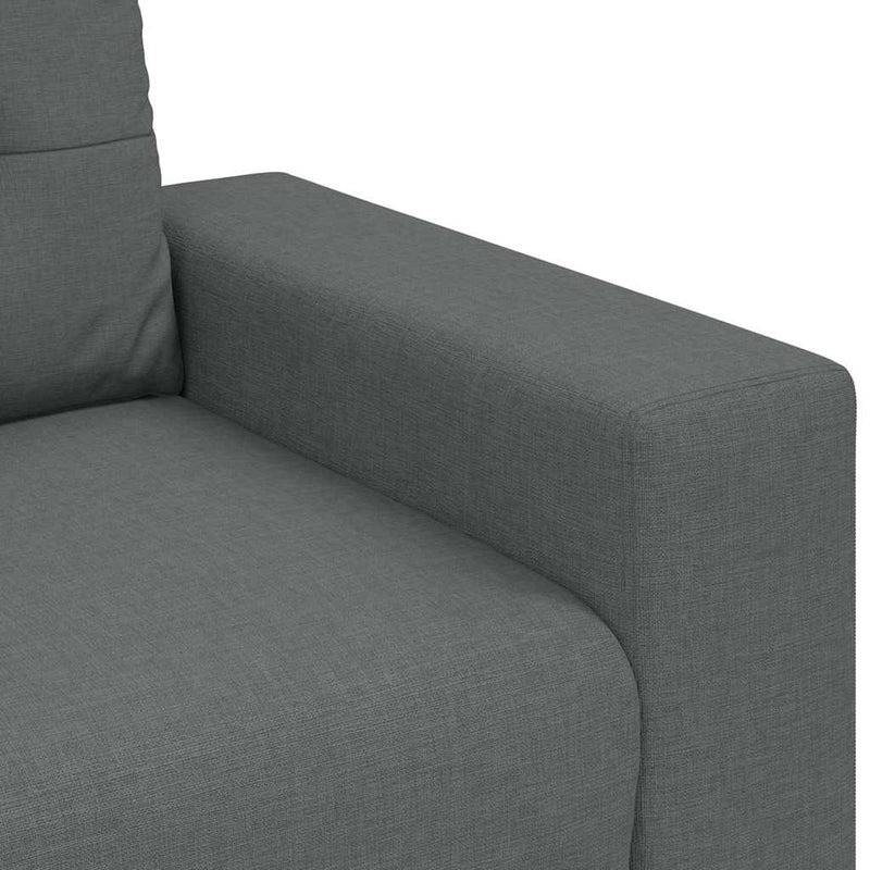 vidaXL sötétszürke szövet loveseat kanapé 120 cm