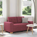 vidaXL borvörös szövet loveseat kanapé 160x77x82 cm