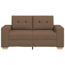 vidaXL barna szövet loveseat kanapé 160x77x82 cm