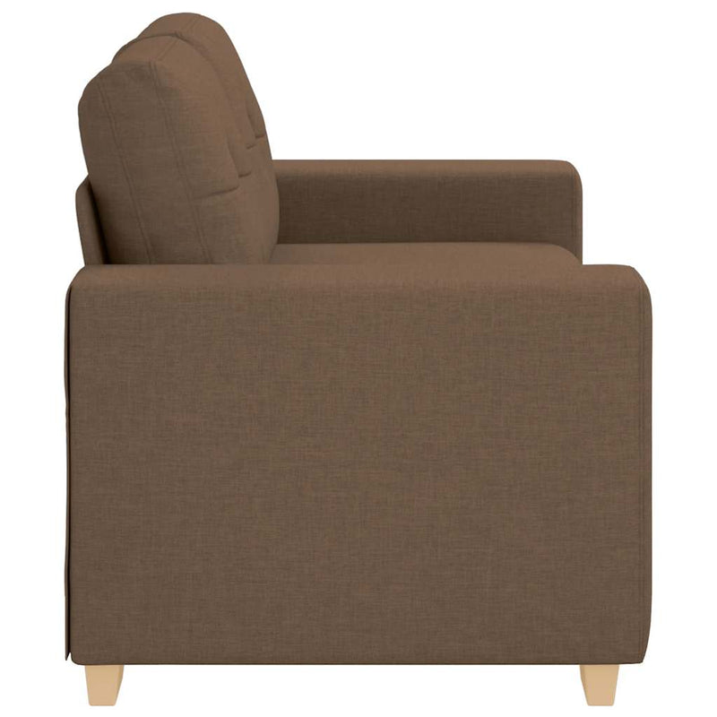 vidaXL barna szövet loveseat kanapé 120 cm