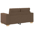 vidaXL barna szövet loveseat kanapé 160x77x82 cm
