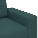 vidaXL sötétzöld szövet loveseat kanapé 160x77x82 cm