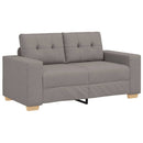 vidaXL tópszínű szövet loveseat kanapé 160x77x82 cm