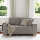 vidaXL tópszínű szövet loveseat kanapé 160x77x82 cm
