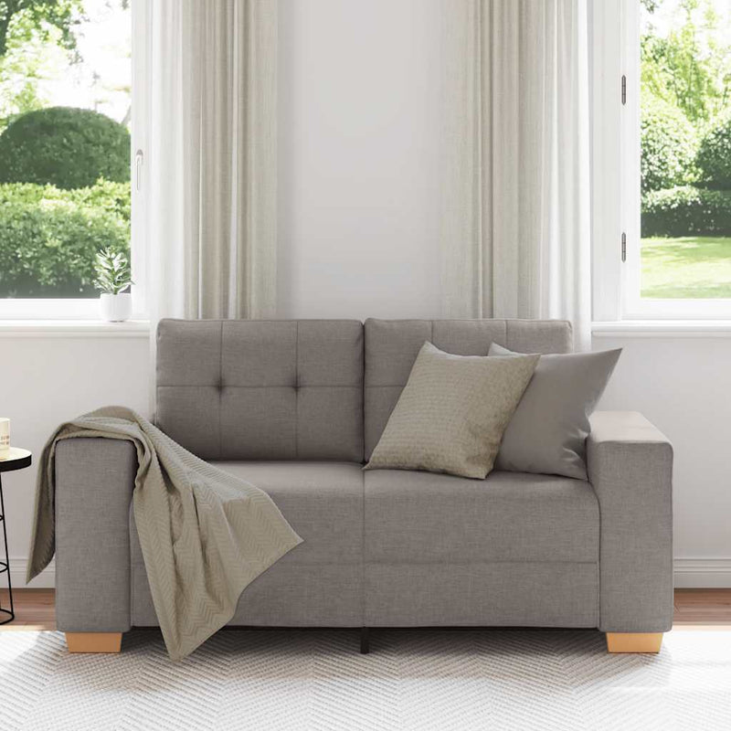 vidaXL tópszínű szövet loveseat kanapé 120 cm