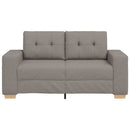 vidaXL tópszínű szövet loveseat kanapé 160x77x82 cm