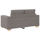 vidaXL tópszínű szövet loveseat kanapé 160x77x82 cm