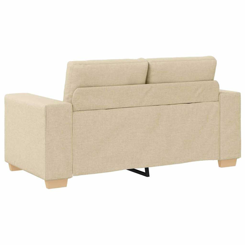 vidaXL krém szövet loveseat kanapé 120 cm