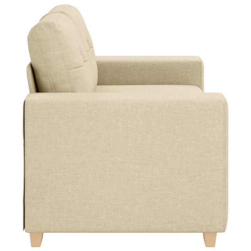 vidaXL krém szövet loveseat kanapé 120 cm