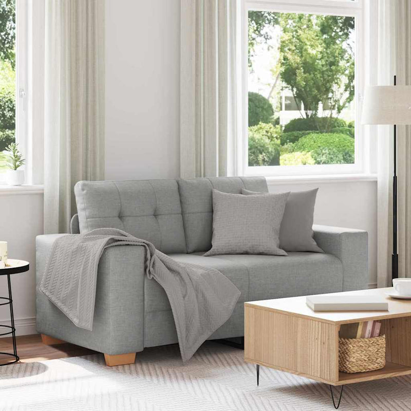 vidaXL felhőszürke szövet loveseat kanapé 120 cm