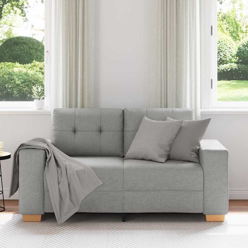 vidaXL felhőszürke szövet loveseat kanapé 120 cm