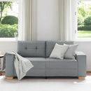 vidaXL világosszürke szövet loveseat kanapé 180x77x82 cm