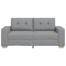 vidaXL világosszürke szövet loveseat kanapé 180x77x82 cm