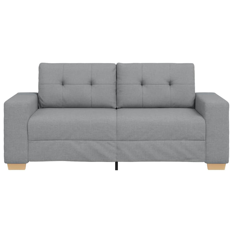 vidaXL világosszürke szövet loveseat kanapé 140 cm