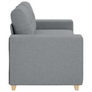 vidaXL világosszürke szövet loveseat kanapé 180x77x82 cm