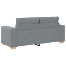 vidaXL világosszürke szövet loveseat kanapé 180x77x82 cm