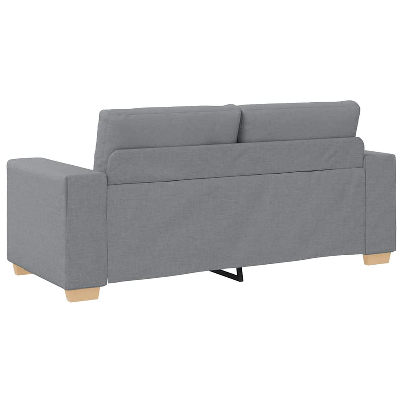 vidaXL világosszürke szövet loveseat kanapé 140 cm
