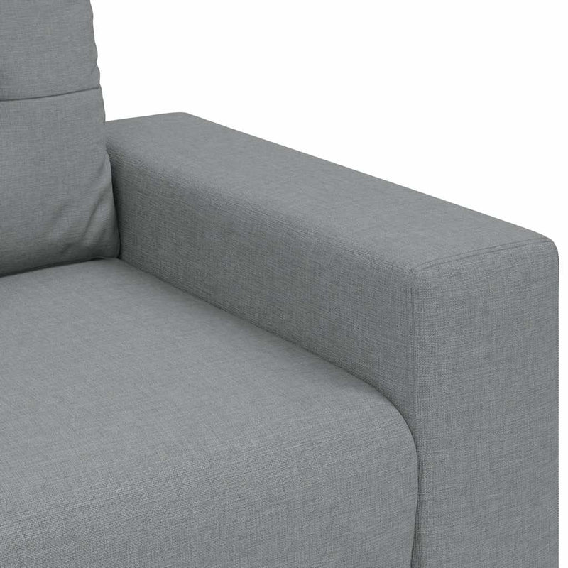 vidaXL világosszürke szövet loveseat kanapé 140 cm