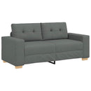 vidaXL sötétszürke szövet loveseat kanapé 180x77x82 cm