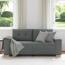 vidaXL sötétszürke szövet loveseat kanapé 180x77x82 cm