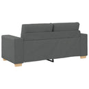 vidaXL sötétszürke szövet loveseat kanapé 180x77x82 cm