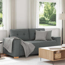 vidaXL sötétszürke szövet loveseat kanapé 180x77x82 cm