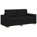 vidaXL fekete szövet loveseat kanapé 180x77x82 cm