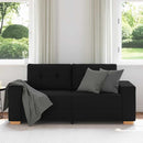 vidaXL fekete szövet loveseat kanapé 180x77x82 cm