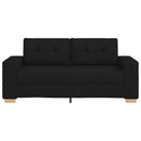 vidaXL fekete szövet loveseat kanapé 180x77x82 cm