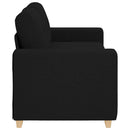 vidaXL fekete szövet loveseat kanapé 180x77x82 cm