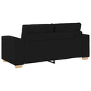 vidaXL fekete szövet loveseat kanapé 180x77x82 cm