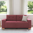 vidaXL borvörös szövet loveseat kanapé 180x77x82 cm