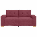 vidaXL borvörös szövet loveseat kanapé 180x77x82 cm