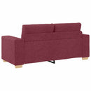 vidaXL borvörös szövet loveseat kanapé 180x77x82 cm