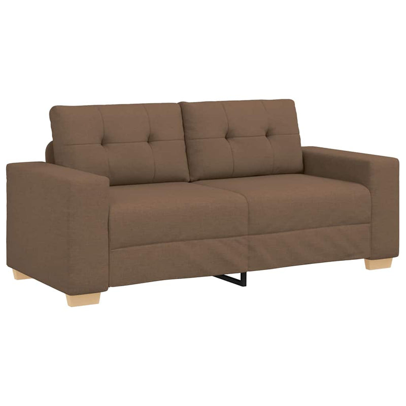 vidaXL barna szövet loveseat kanapé 140 cm