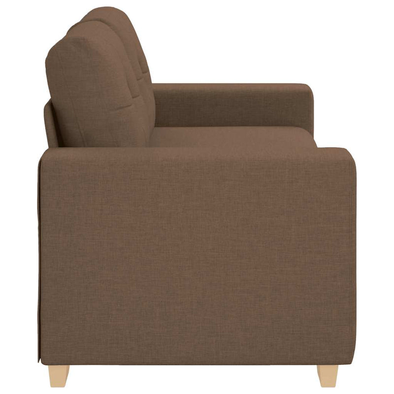 vidaXL barna szövet loveseat kanapé 140 cm