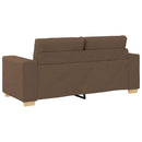 vidaXL barna szövet loveseat kanapé 180x77x82 cm