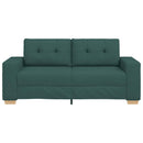 vidaXL sötétzöld szövet loveseat kanapé 180x77x82 cm