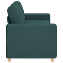 vidaXL sötétzöld szövet loveseat kanapé 180x77x82 cm