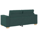 vidaXL sötétzöld szövet loveseat kanapé 180x77x82 cm