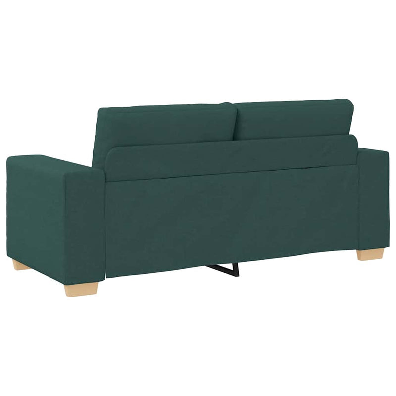 vidaXL sötétzöld szövet loveseat kanapé 140 cm