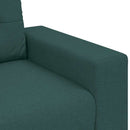 vidaXL sötétzöld szövet loveseat kanapé 180x77x82 cm