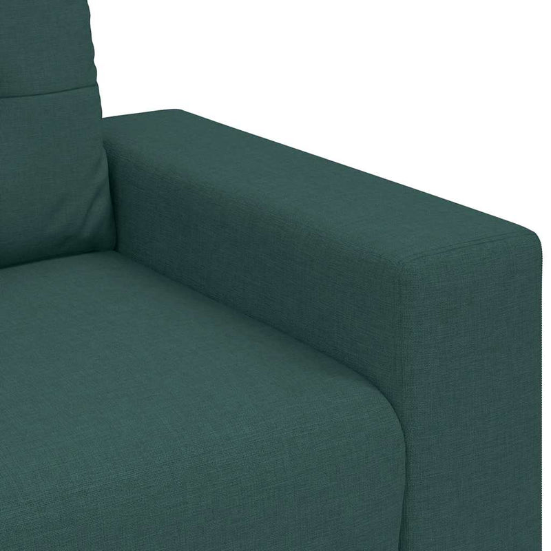 vidaXL sötétzöld szövet loveseat kanapé 140 cm