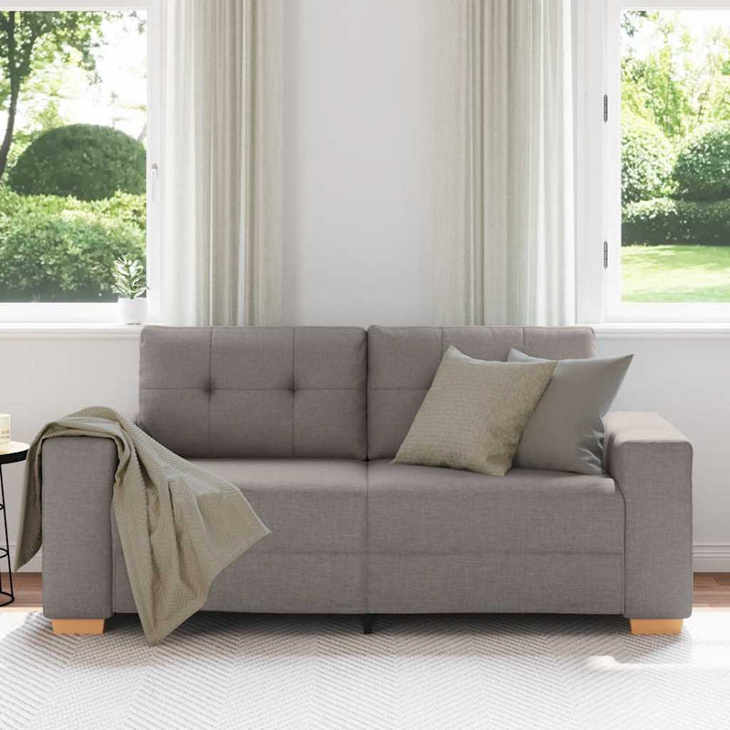 vidaXL tópszínű szövet loveseat kanapé 140 cm