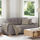 vidaXL tópszínű szövet loveseat kanapé 180x77x82 cm