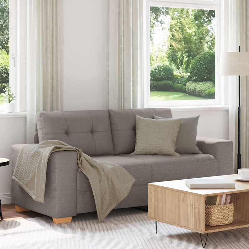 vidaXL tópszínű szövet loveseat kanapé 140 cm