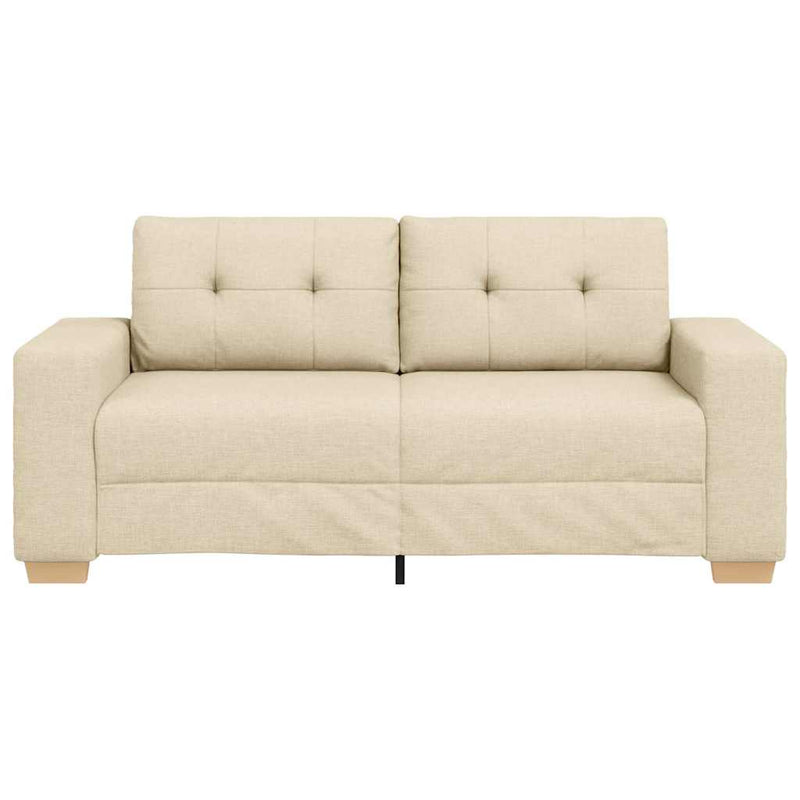 vidaXL krém szövet loveseat kanapé 140 cm
