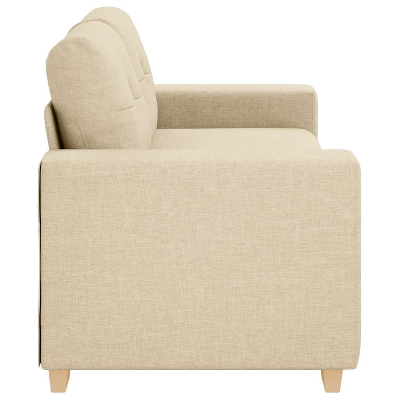 vidaXL krém szövet loveseat kanapé 140 cm