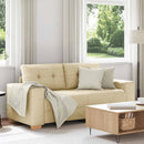 vidaXL krém szövet loveseat kanapé 180x77x82 cm