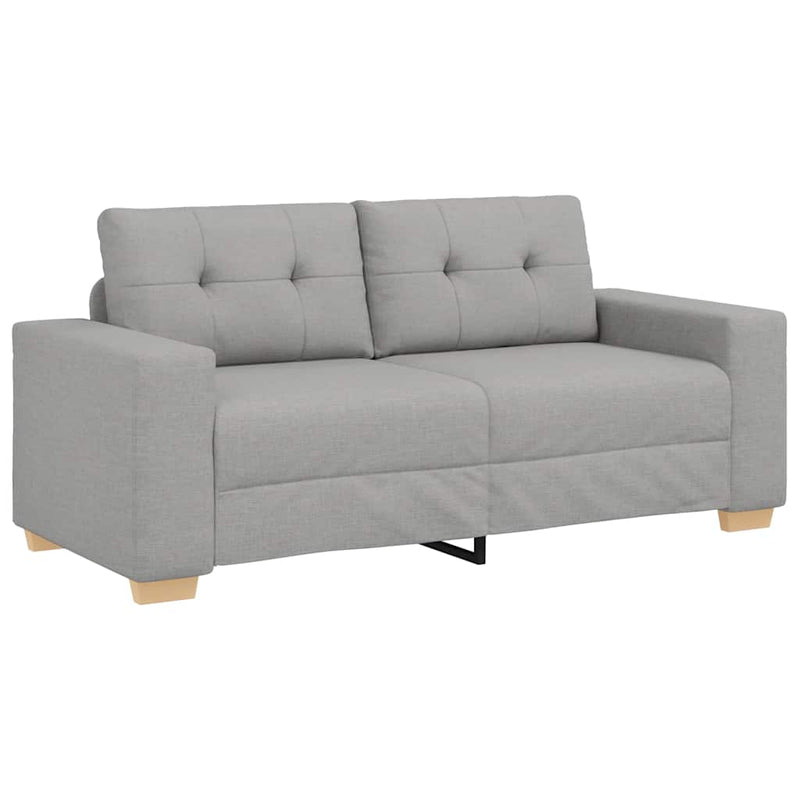 vidaXL felhőszürke szövet loveseat kanapé 140 cm